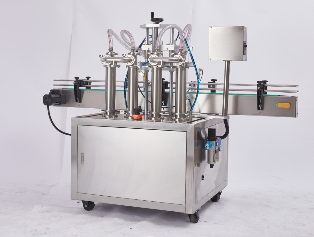 Automatic 4 Nozzle Bottle Filling Machine